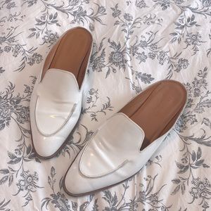 Everlane white mules